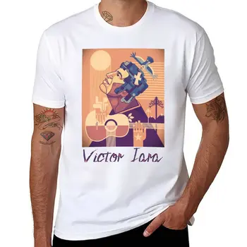 Новая футболка Victor Jara Art variation # 2, топы, короткая футболка, великолепная футболка, корейские модные мужские футболки