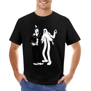 Футболка с изображением клоуна и призрака Коко, одежда из аниме, футболки больших размеров, графическая футболка, мужская футболка