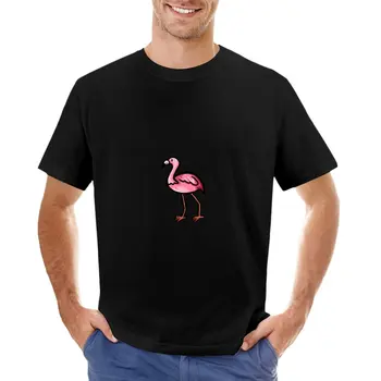 Футболка с фламинго, летние мужские футболки