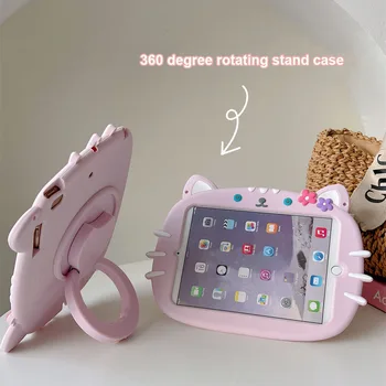Чехол для Планшета Xiaomi Pad 6 Case 2023 Soft Capa Силиконовая Крышка MiPad 6 Pro Вращающаяся Подставка 11 Детский Противоударный Безопасный Мультяшный Чехол Funda